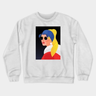 Girl with the Pearl Earring Crewneck Sweatshirt